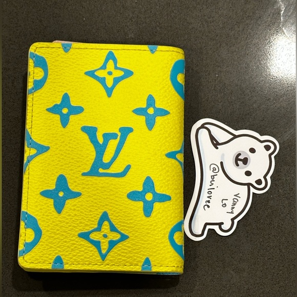 🩵💛Used Louis Vuitton Monogram Playground Pocket Organizer Wallet 🩵💛 - Picture 2 of 7